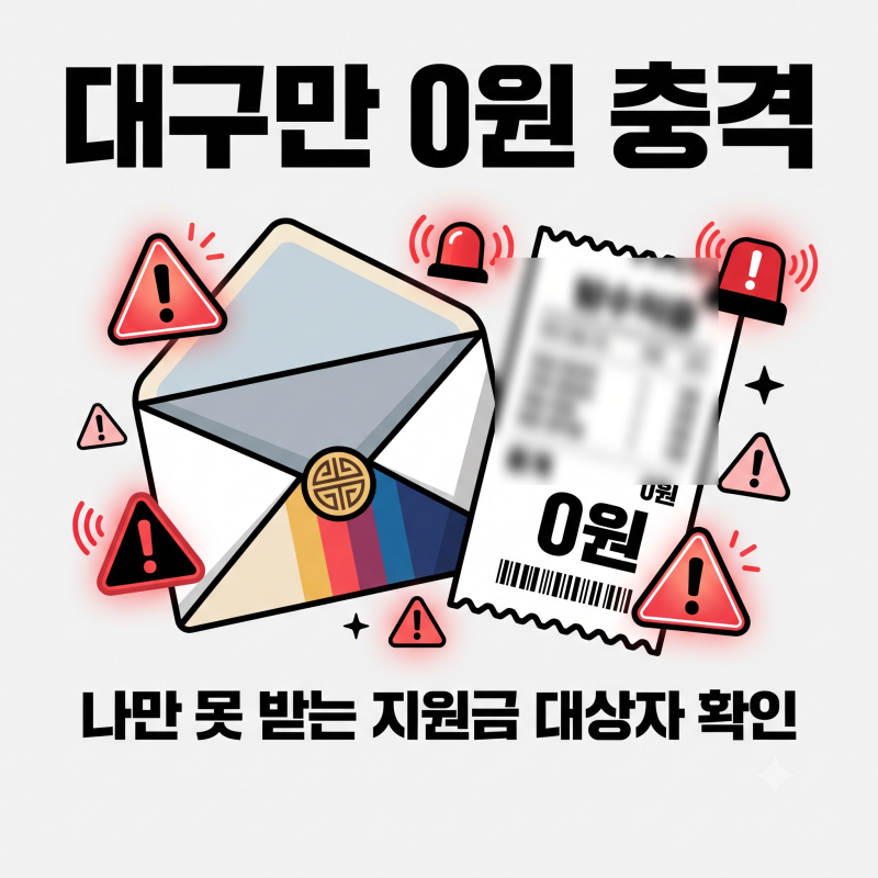 대구 추석 민생지원금 주나요? 받을 수 있는 대상 총정리