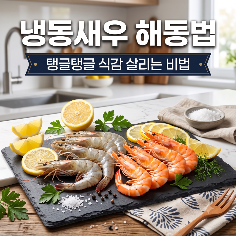 냉동새우 해동법 완벽 정리! 물컹거림 비린내 없이 갓 잡은 듯 탱글하게 살리는 법
