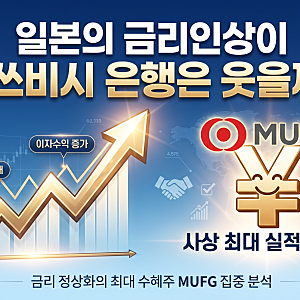 [일본 주식 분석]일본 금리 인상과 인플레이션 수혜주: 미쓰비시 UFJ 파이낸셜 그룹(MUFG) 실적 ....