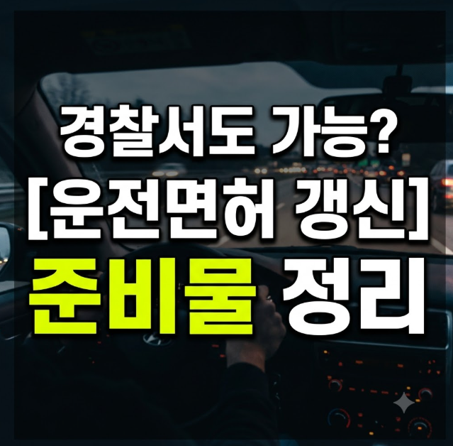 2026 운전면허증 갱신 경찰서 준비물 & 방문 가이드 (+온라인 신청 방법까지)