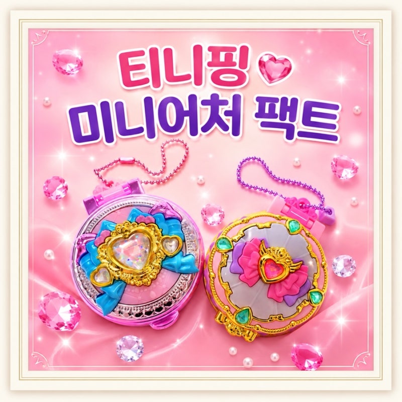 인천 스퀘어원 장난감 매장 내돈내산 | 티니핑 미니어처 팩트 6종 가격 (슈가베리팩트, 프린....