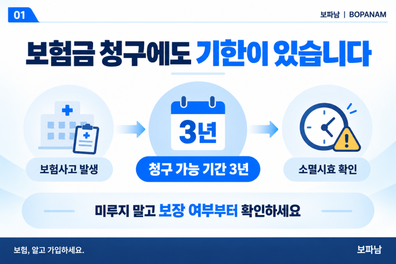 보험금 청구에도 기한이 있다? 소멸시효 3년 제대로 알기