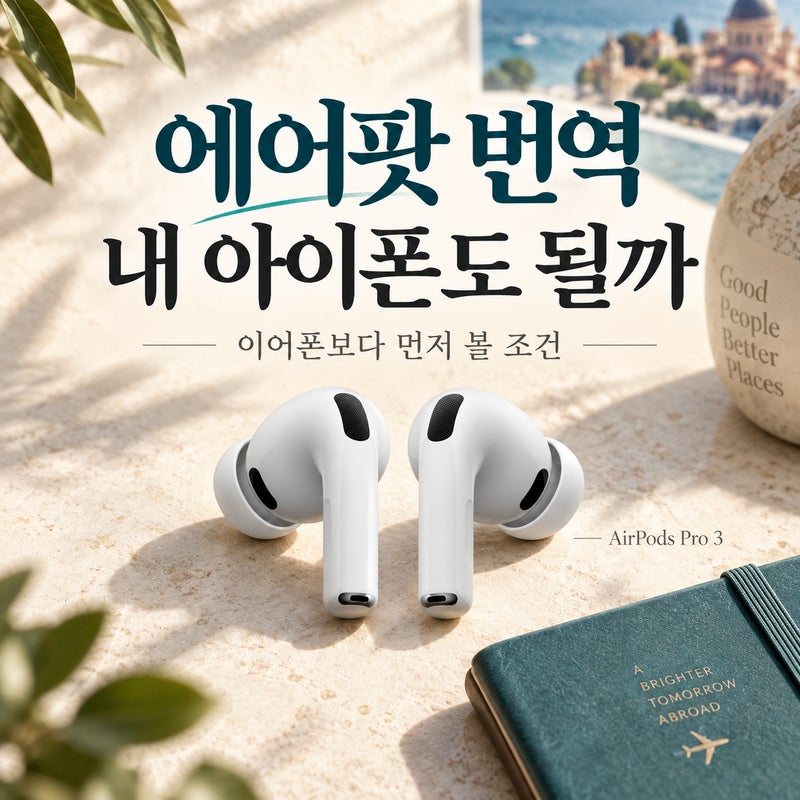 에어팟 실시간 번역, 이어폰만 사면 끝이 아닙니다