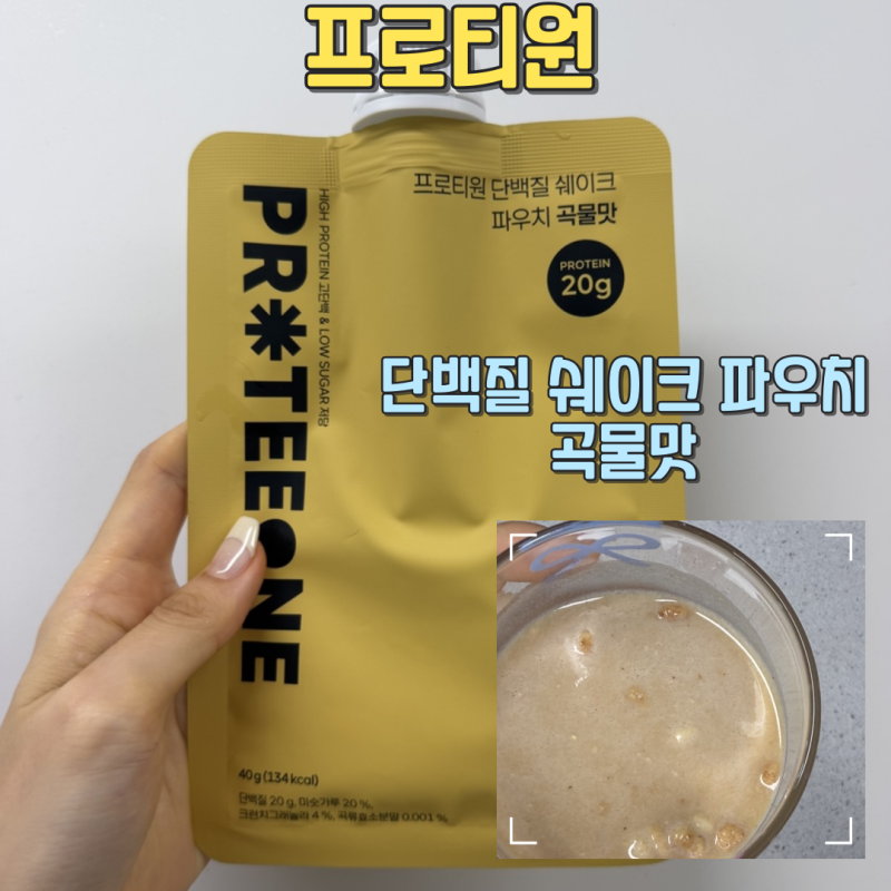 프로티원 단백질 쉐이크 파우치 곡물맛