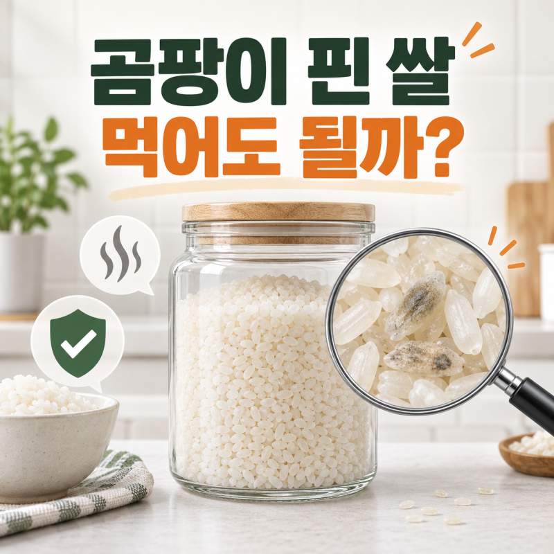 곰팡이 핀 쌀 먹어도 될까? 쌀 곰팡이 구별법·냄새·쌀뜨물 확인 기준
