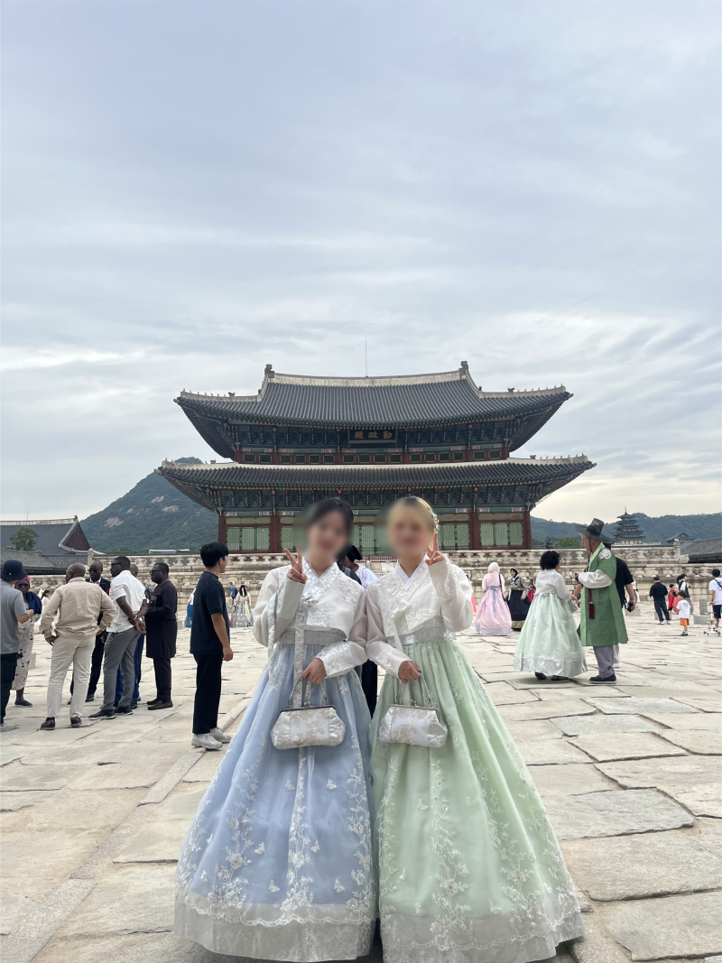 「경복궁 한복대여 추천｜고운솔한복 후기, 일본인 교환학생 친구와 한복 체험」