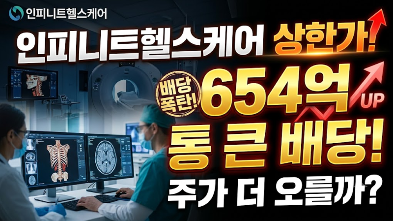 인피니트헬스케어 상한가 이유는 배당! 1주당 2681원, 그런데 주가 더 오를까?