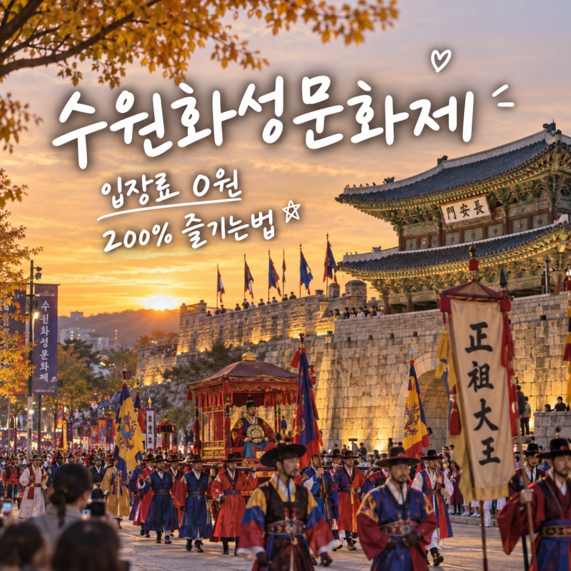 '입장료 0원 역대급 스케일 축제' 수원화성문화제 200% 즐기는법