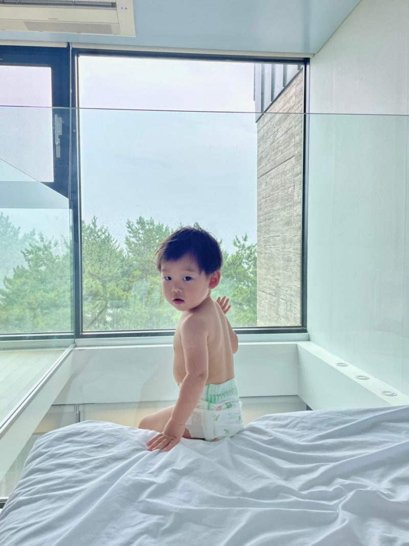 강원도 고성 애견동반 숙소 라헨느 풀빌라 H동 | 아기랑 다녀온 가족여행 후기