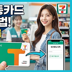 티머니 어린이 청소년 교통카드 등록 변경 방법 생년월일 할인