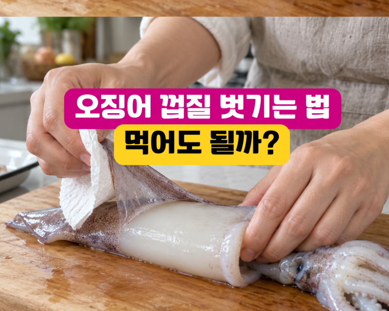 오징어 껍질 먹어도 될까? 벗기는 법과 영양성분 신선한 오징어 고르는 법 보관법
