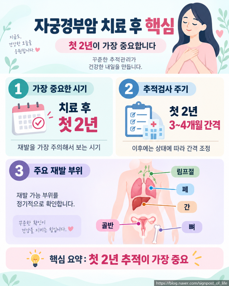 자궁경부암 재발률언제 가장 많이 재발하고 어디로 전이될까? 자궁경부암 시리즈 8편