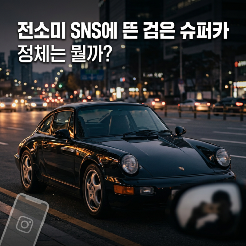 전소미 SNS에 뜬 검은 슈퍼카, 정체는 뭘까