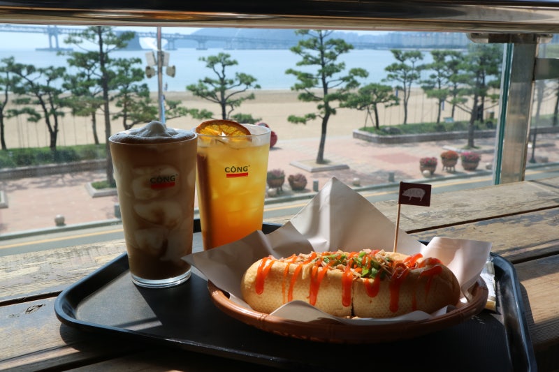 광안리카페, 광안리해수욕장카페 콩카페 광안리점