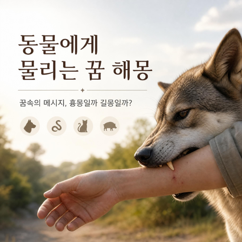 동물에게 물리는 꿈 (뱀,개,고양이,호랑이,돼지,용 등) 총정리해몽