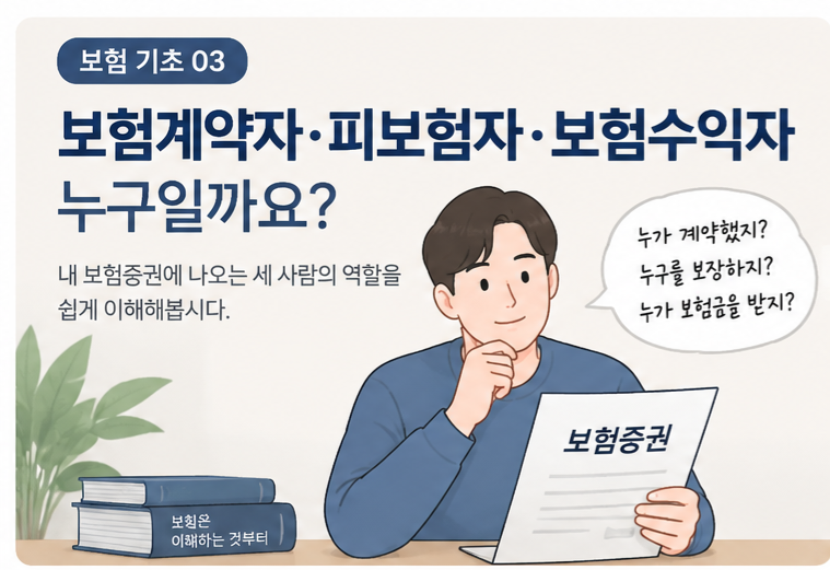 [03] 보험계약자·피보험자·보험수익자는 누구일까요?