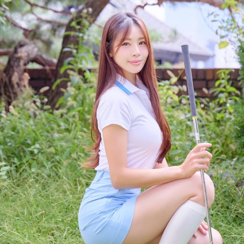 인간폴더 신수지, 리듬체조 선수 골프구력 3년 차에 2언더파