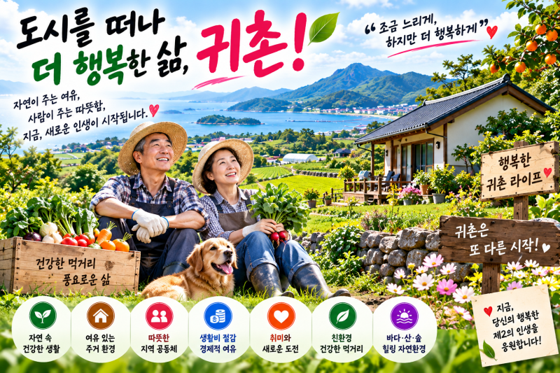 50대·60대 귀촌하기 좋은 지역 BEST 10｜은퇴 후 전원생활, 어디에서 시작하면 좋을까?