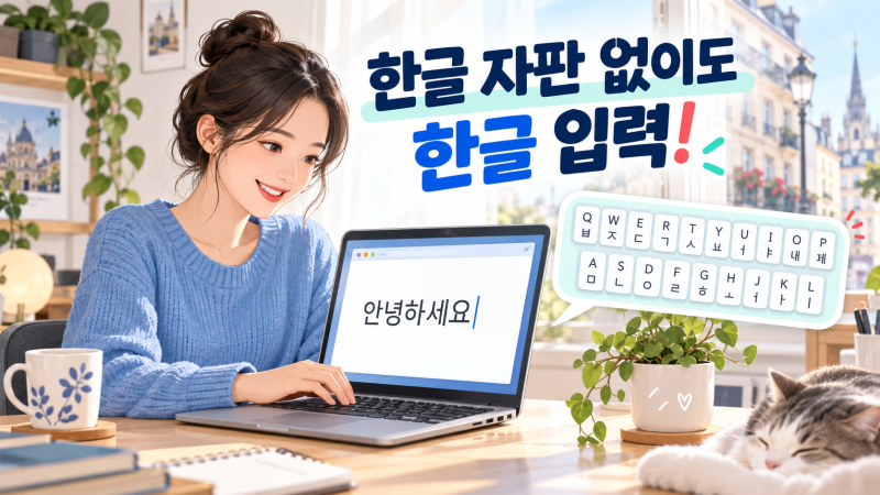 한글 자판 없는 키보드로 한글 입력하는 방법 총정리 (해외 거주자 필독)