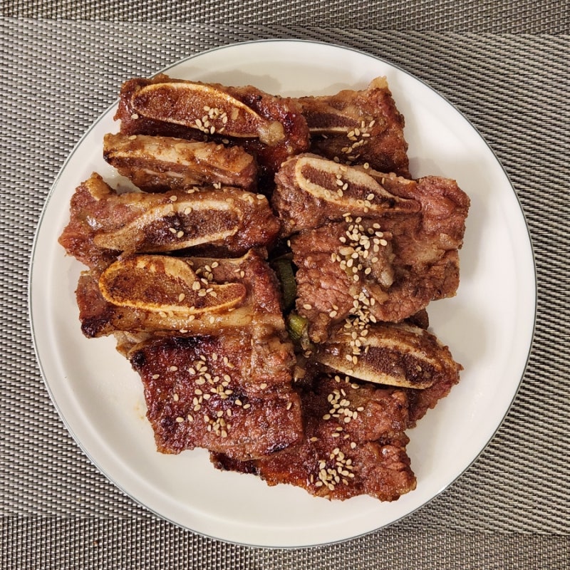 LA갈비 재는법 LA갈비 3kg 양념 레시피 갈아 만든 배 사용