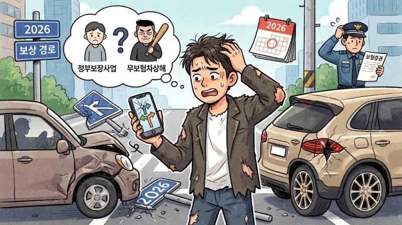 상대방 무보험 교통사고 보상받는 방법, 2026 치료비보다 먼저 갈리는 청구 경로