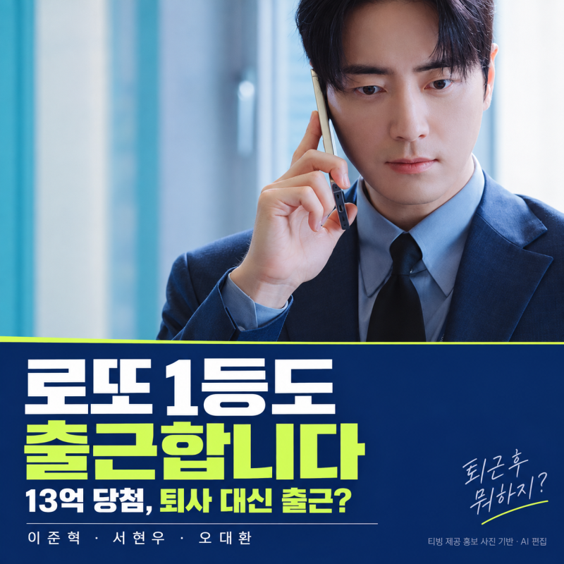 로또 1등도 출근합니다 방송시간·OTT·출연진·원작 정리｜이준혁의 13억 당첨 후 회사생활