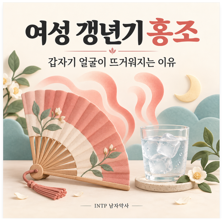 여성 갱년기 홍조, 얼굴이 갑자기 뜨거워지고 땀이 나는 이유