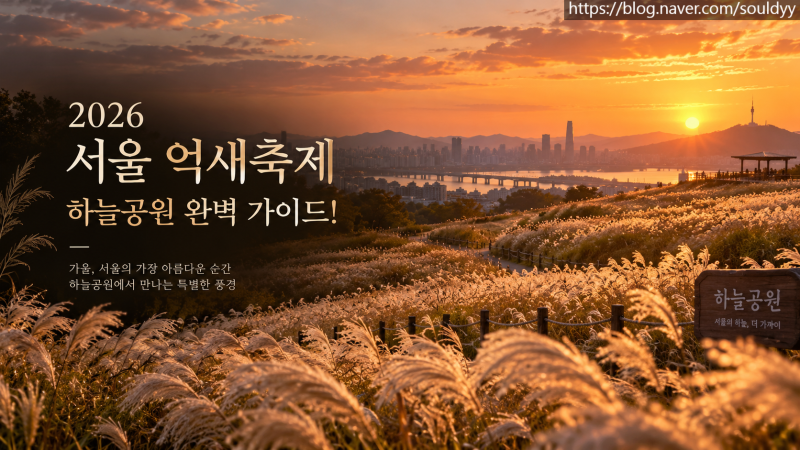 2026 서울 억새축제 하늘공원 일정 및 맹꽁이열차 예매 주차장 팩트체크