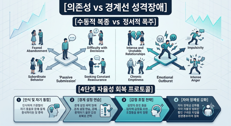 [의존성 vs 경계선 성격장애] 사람에게 집착하는 두 마음, 의존성 성격장애와 경계선 성격장....