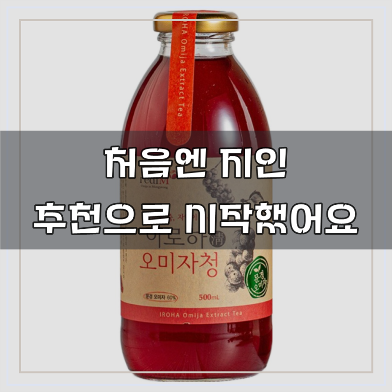 이로하 문경 오미자청 500ml, 500ml, 1개