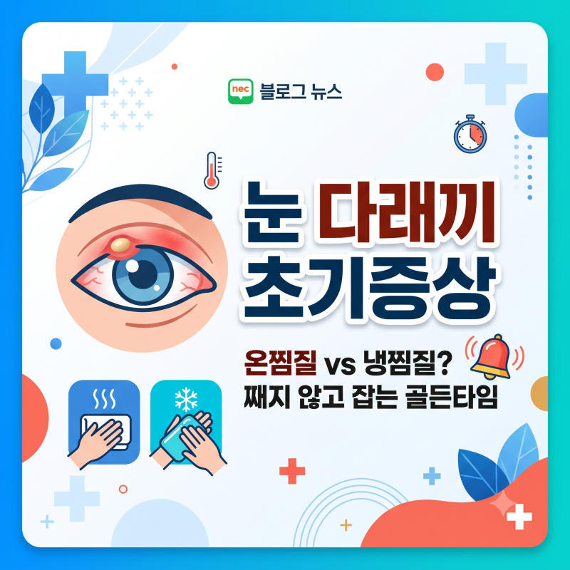 눈 다래끼 초기증상 째지 않고 하루 만에 가라앉히는 골든타임 대처법