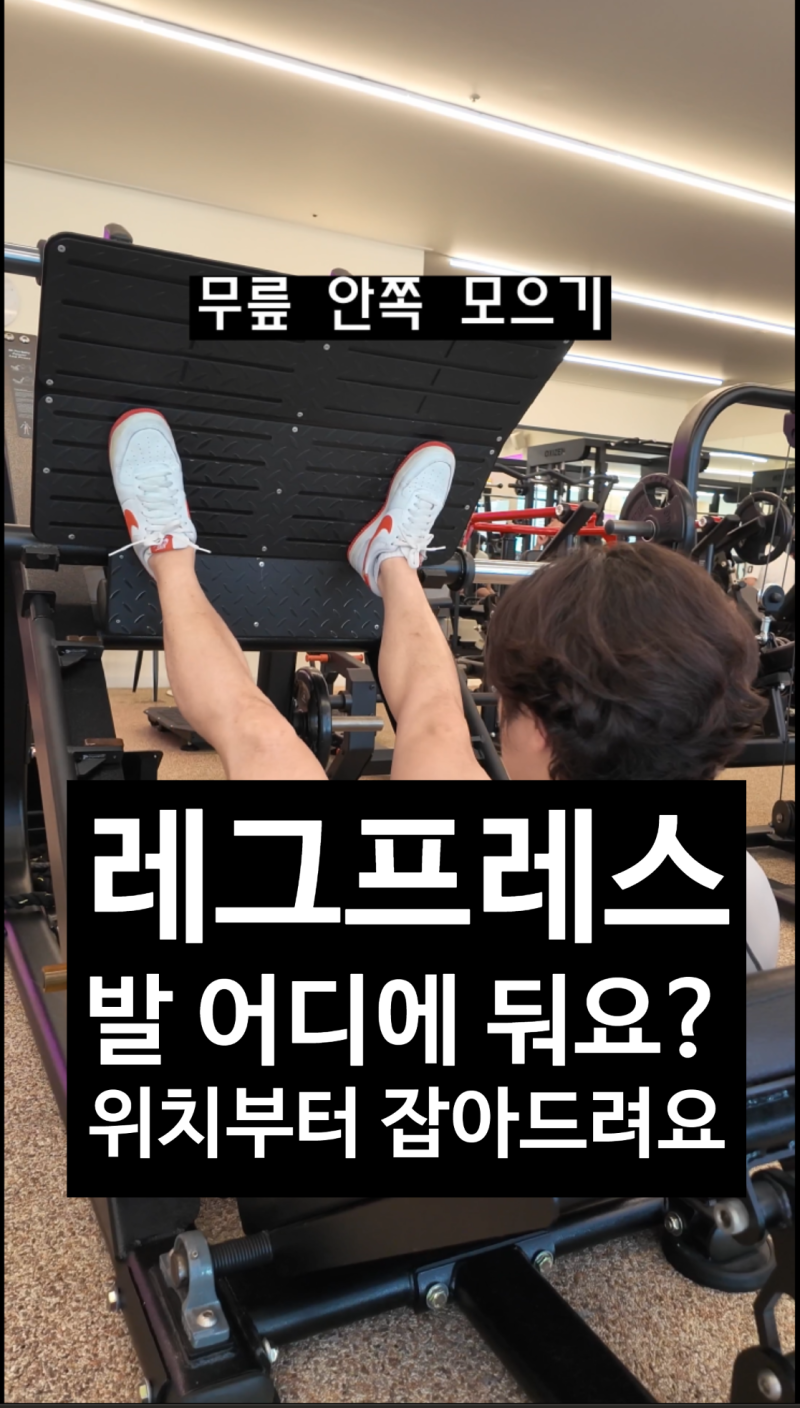 파워 레그프레스 발 위치 어디가 맞을까? 무릎 아프다면 자세부터 확인하세요