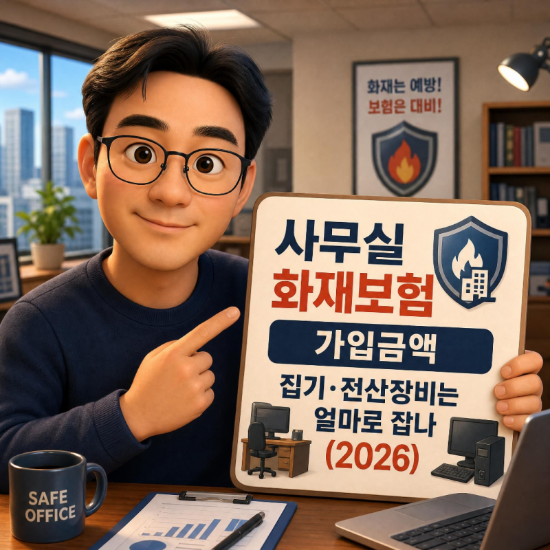 사무실 화재보험 가입금액, 집기·전산장비는 얼마로 잡나 (2026)