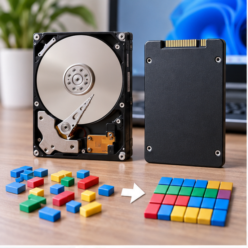 디스크 조각 모음 방법과 효과, SSD HDD 관리법은 다르게 해야 한다