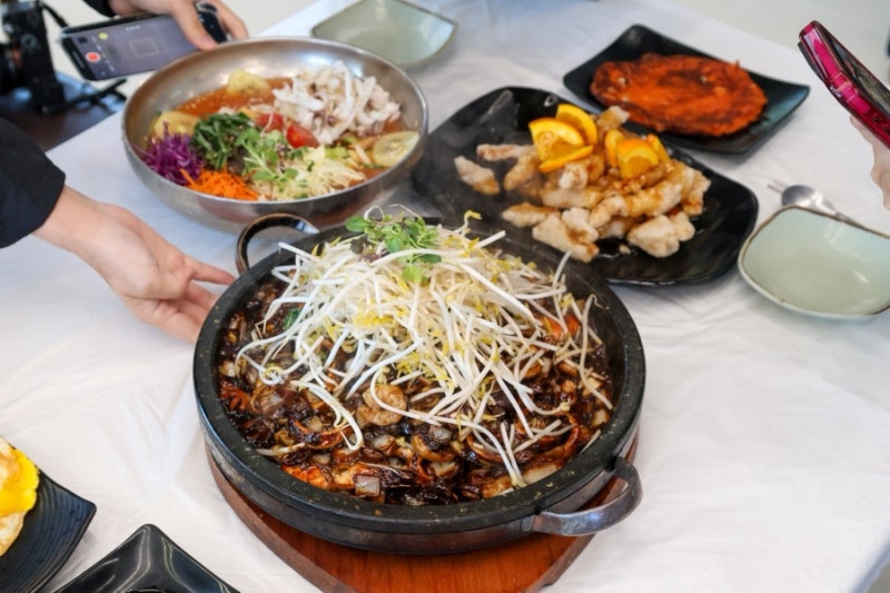태안 만리포 맛집 돌짜장 물회 꿀조합 메뉴 후기