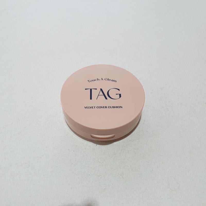다이소 TAG 벨벳 커버 쿠션 후기｜1호 페일 라이트 색상·커버력