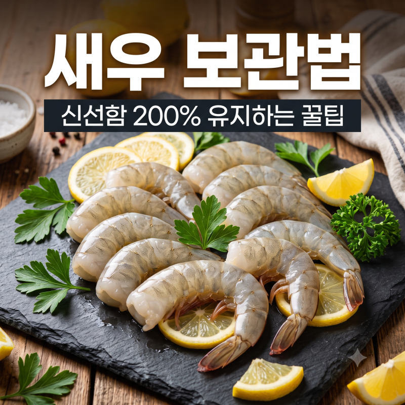 생새우 냉동새우 보관법 총정리! 신선도 200% 유지하는 냉장 냉동 소분 꿀팁