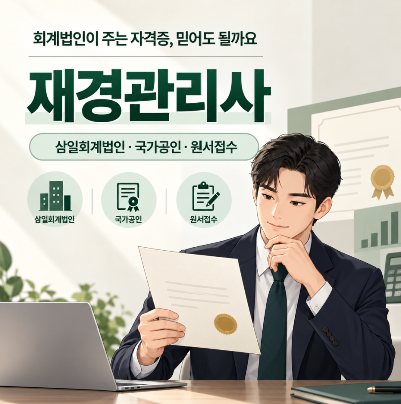 재경관리사 삼일회계법인 국가공인 원서접수 시험장소 정리
