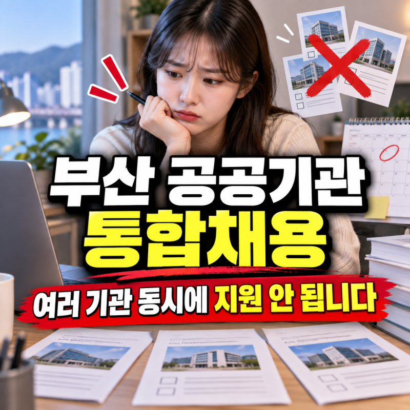 부산 공공기관 통합채용 여러 곳 넣어도 될까? 9월17일 접수 전 1인 1기관부터 확인