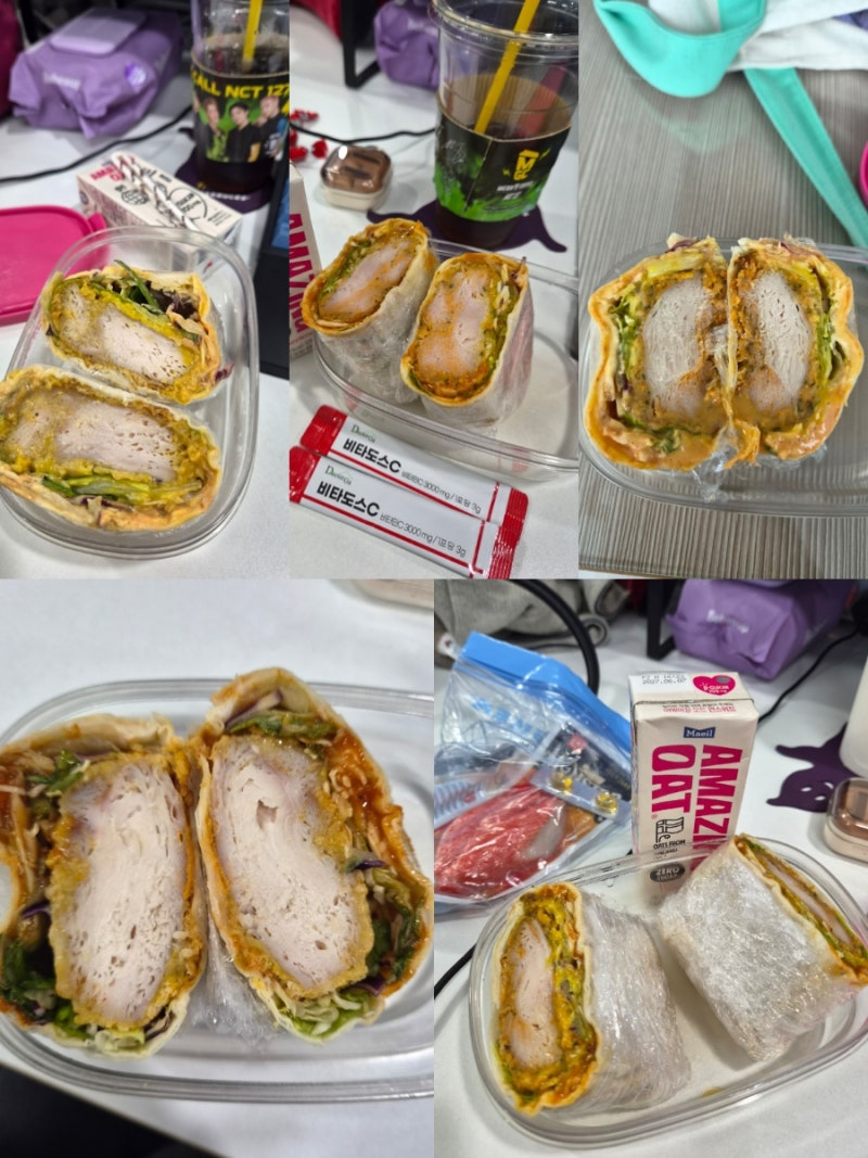 닭가슴살또띠아랩..만들기