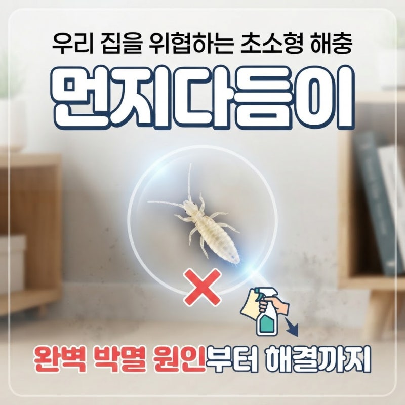 꿉꿉한 날씨의 주범, 먼지다듬이 발생 원인과 완벽 박멸·예방법
