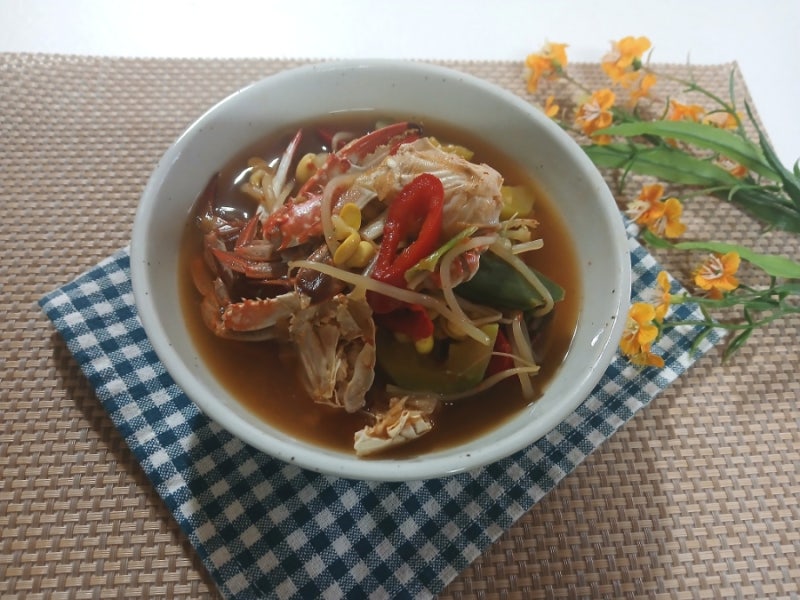 냉동 꽃게탕 끓이기 콩나물 꽃게탕 만들기