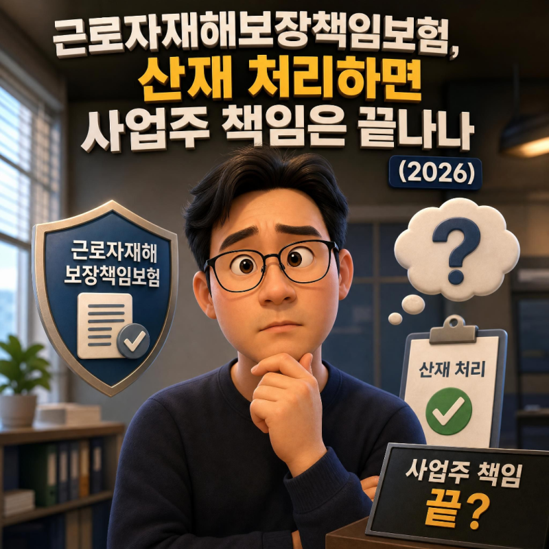 근로자재해보장책임보험, 산재 처리하면 사업주 책임은 끝나나 (2026)
