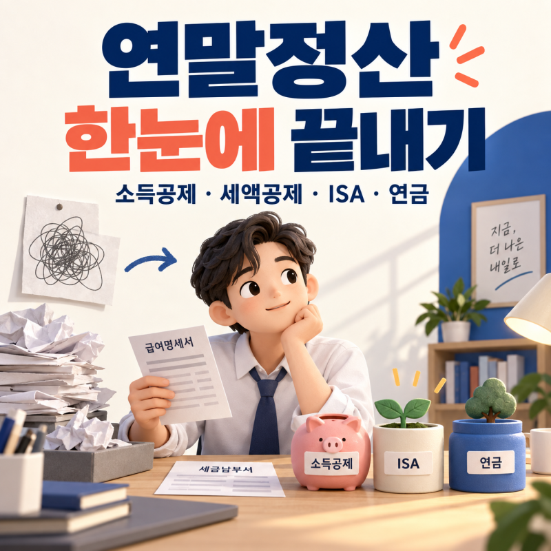 연말정산 한눈에 정리, ISA·연금저축·IRP와 소득공제·세액공제의 차이