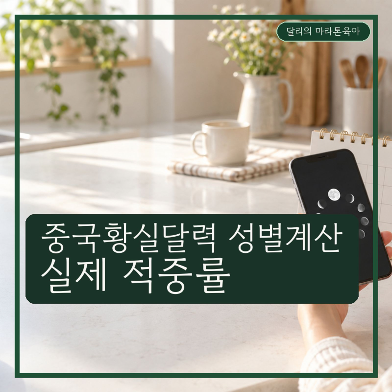 중국황실달력 성별 보는법, 정말 맞을까? 직접 계산해보니 헷갈린 부분