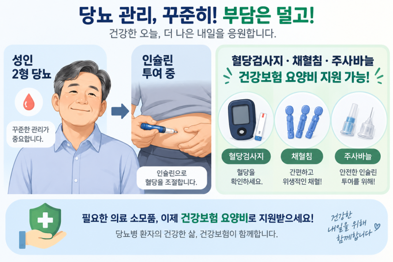 당뇨환자라면 혈당측정 소모품도 지원될까? 건강보험 요양비 신청방법