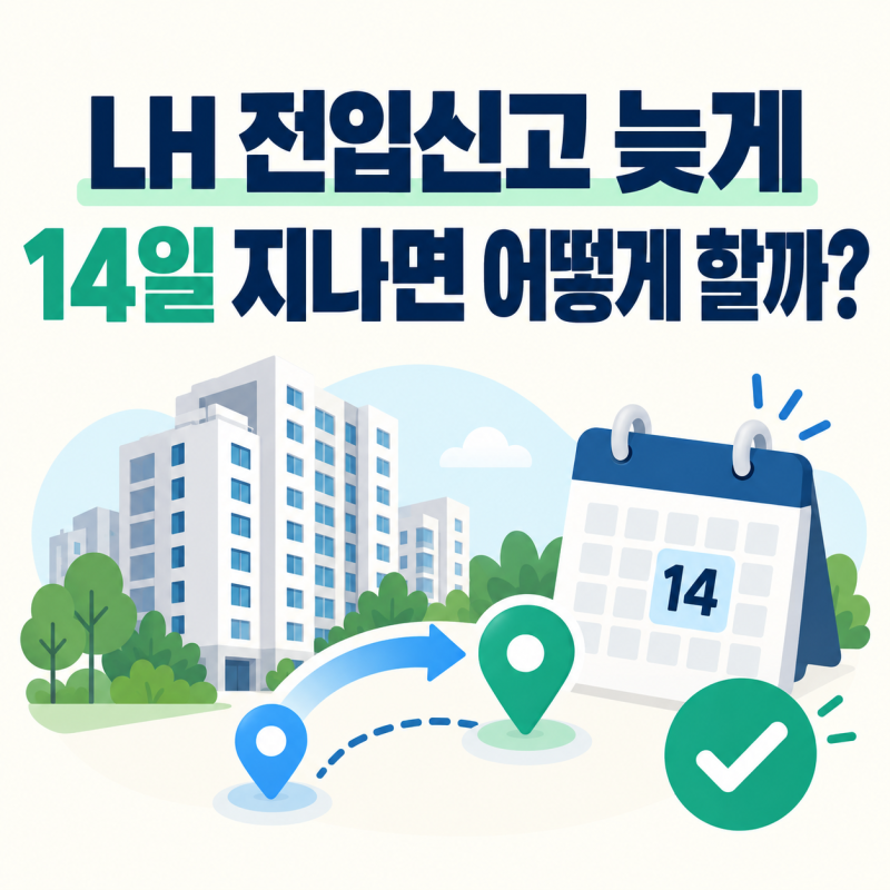 LH 전입신고 늦게 했다면, 14일 기한과 LH 계약은 따로 확인하세요