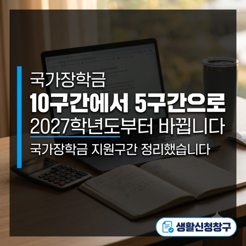 10구간에서 5구간 · 산정 8주…2027 국가장학금 지원구간이 갈리는 4가지
