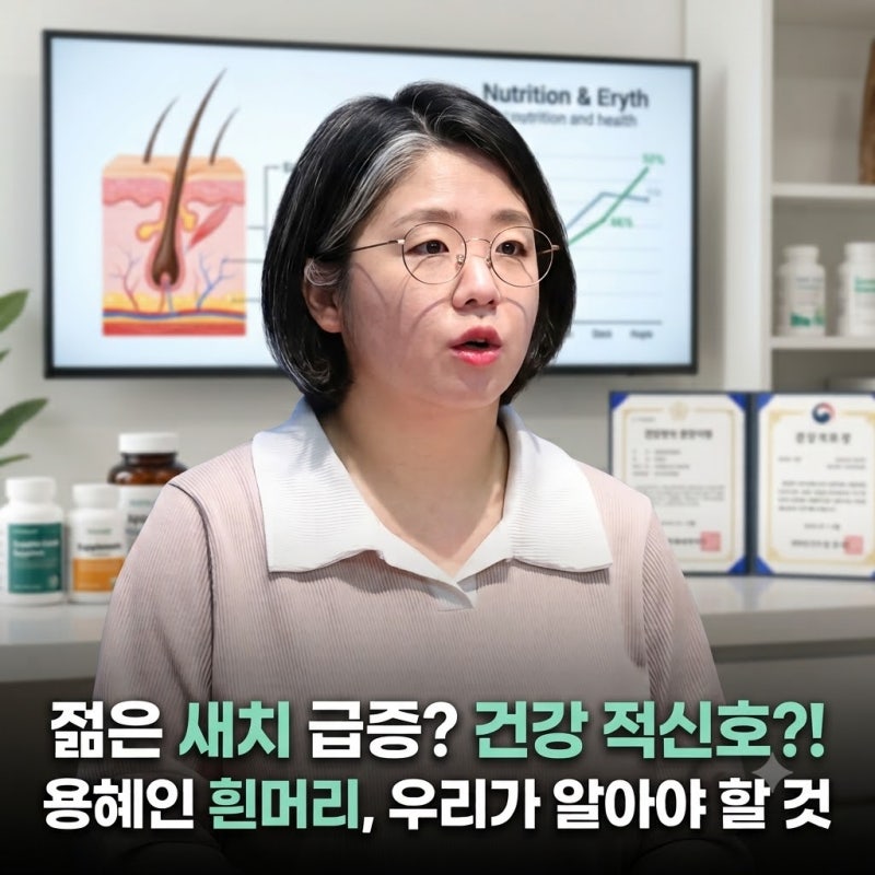 90년생 용혜인 흰머리가 화제, 젊은데 새치가 갑자기 늘면 건강 문제일 수도 있을까?