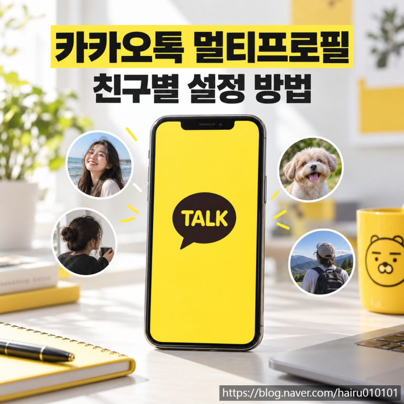 카카오톡 멀티프로필 만들기, 친구별로 다르게 설정하는 법